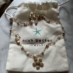 Trish Becker Pave Daisy necklace